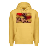 Antique Gold christmas leopard glitter background Premium Hoodie - AdoDesignShop