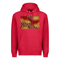 Cardinal christmas leopard glitter background Premium Hoodie - AdoDesignShop
