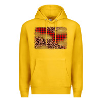 Lemon christmas leopard glitter background Premium Hoodie - AdoDesignShop