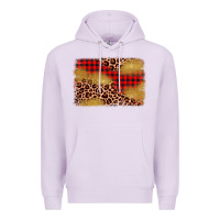 Lilac christmas leopard glitter background Premium Hoodie - AdoDesignShop