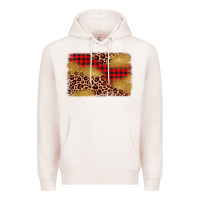 Pale Pink christmas leopard glitter background Premium Hoodie - AdoDesignShop