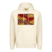 Sandshell christmas leopard glitter background Premium Hoodie - AdoDesignShop