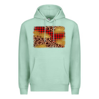 Christmas Leopard Glitter Background Premium Hoodie | Teevron