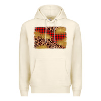 Tofu christmas leopard glitter background Premium Hoodie - AdoDesignShop