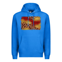 True Royal christmas leopard glitter background Premium Hoodie - AdoDesignShop