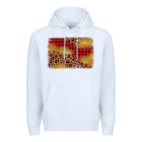 White christmas leopard glitter background Premium Hoodie - AdoDesignShop