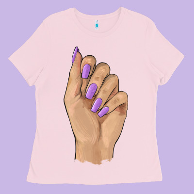 Nail Ladies Tee Designed By Barkaloodesign
