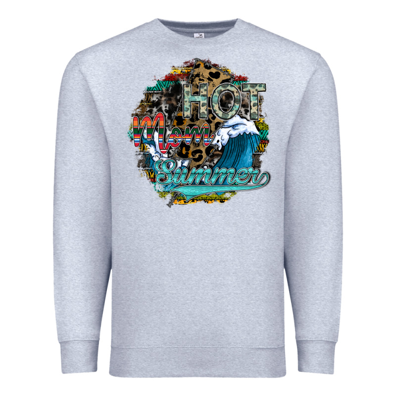 Hot Mom Summer Premium Sweatshirt by SublimationCraftShop | Teevron