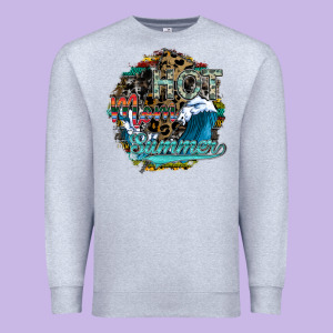 Hot Mom Summer Premium Sweatshirt Designed By Sublimationcraftshop