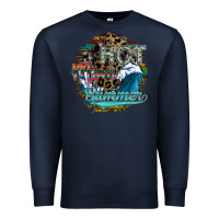 Navy hot mom summer Premium Sweatshirt - SublimationCraftShop