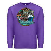 Purple hot mom summer Premium Sweatshirt - SublimationCraftShop