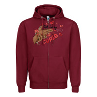 Burgundy not today cupid Zipper Hoodie - MaliasSmallBusiness