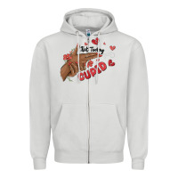 Dove Grey not today cupid Zipper Hoodie - MaliasSmallBusiness