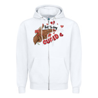White not today cupid Zipper Hoodie - MaliasSmallBusiness