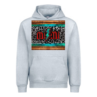 Heather Grey leopard lightning bolt mimi mother's day Urban Hoodie - Jasminsmagicworld