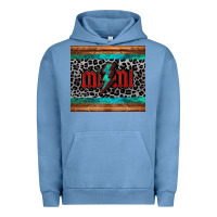Pigment Pebble Blue leopard lightning bolt mimi mother's day Urban Hoodie - Jasminsmagicworld