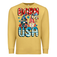 Antique Gold Born in USA gnomes 4th of July Premium Sweatshirt - CowGirlArtShop
