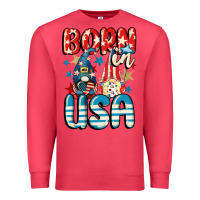 Cardinal Born in USA gnomes 4th of July Premium Sweatshirt - CowGirlArtShop