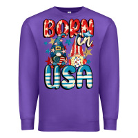 Purple Born in USA gnomes 4th of July Premium Sweatshirt - CowGirlArtShop