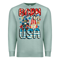 Seafoam Born in USA gnomes 4th of July Premium Sweatshirt - CowGirlArtShop