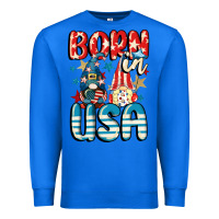True Royal Born in USA gnomes 4th of July Premium Sweatshirt - CowGirlArtShop