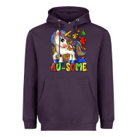 Plum au some unicorn Heavyweight Hoodie - Zillion Design Studio