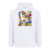 White au some unicorn Heavyweight Hoodie - Zillion Design Studio