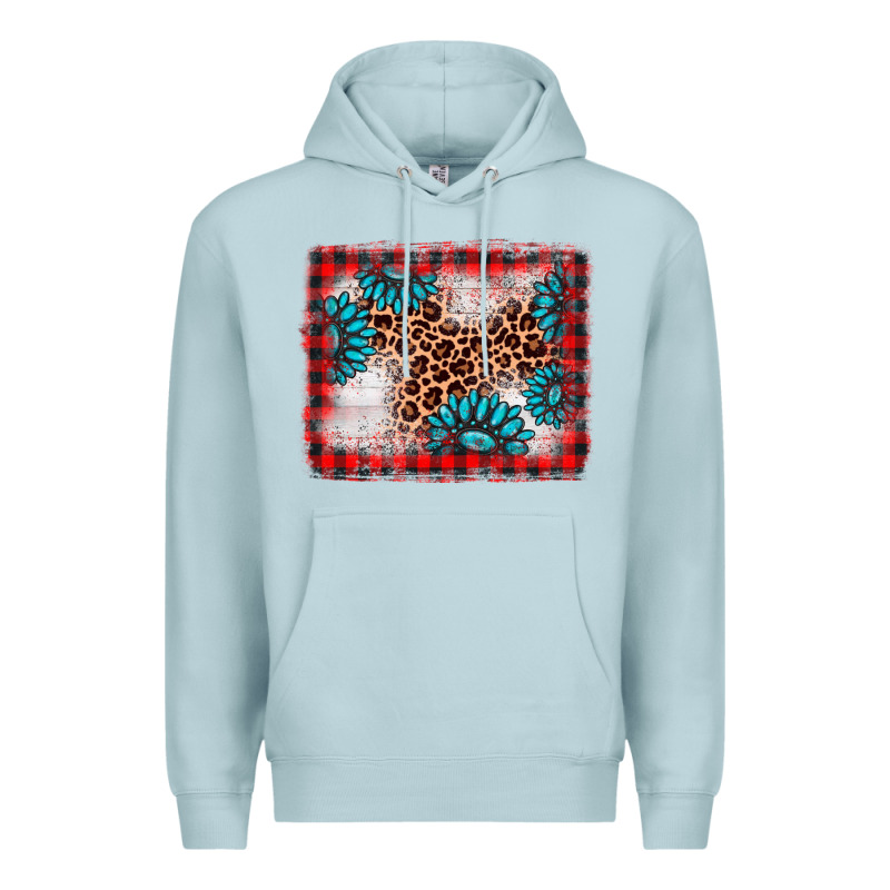 Christmas Gemstone Leopard Background Premium Hoodie by AdoDesignShop | Teevron