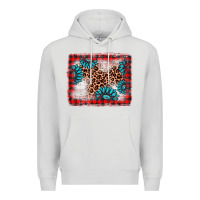 Dove Grey Christmas gemstone leopard background Premium Hoodie - AdoDesignShop