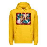 Lemon Christmas gemstone leopard background Premium Hoodie - AdoDesignShop