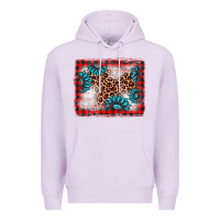 Lilac Christmas gemstone leopard background Premium Hoodie - AdoDesignShop