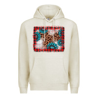 Oatmeal Heather Christmas gemstone leopard background Premium Hoodie - AdoDesignShop