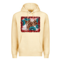 Pina Colada Christmas gemstone leopard background Premium Hoodie - AdoDesignShop