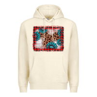 Sandshell Christmas gemstone leopard background Premium Hoodie - AdoDesignShop