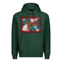 Sports Green Christmas gemstone leopard background Premium Hoodie - AdoDesignShop