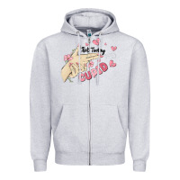 Heather Grey not today cupid Zipper Hoodie - MaliasSmallBusiness