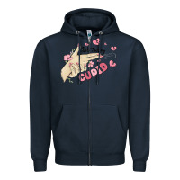 Navy not today cupid Zipper Hoodie - MaliasSmallBusiness