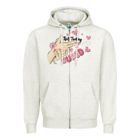 Oatmeal Heather not today cupid Zipper Hoodie - MaliasSmallBusiness