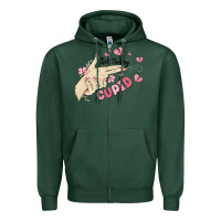 Sports Green not today cupid Zipper Hoodie - MaliasSmallBusiness