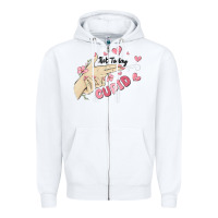 White not today cupid Zipper Hoodie - MaliasSmallBusiness