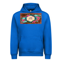 Cobalt preview western pink flovers leopard serape   license plate template Urban Hoodie - BarkalooDesign