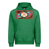 Emerald preview western pink flovers leopard serape   license plate template Urban Hoodie - BarkalooDesign