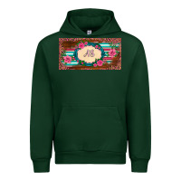 Forest Green preview western pink flovers leopard serape   license plate template Urban Hoodie - BarkalooDesign