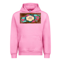Fuchsia Pink preview western pink flovers leopard serape   license plate template Urban Hoodie - BarkalooDesign