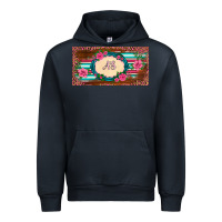 Preview Western Pink Flovers Leopard Serape   License Plate Template Urban Hoodie | Teevron