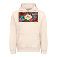 Sandshell preview western pink flovers leopard serape   license plate template Urban Hoodie - BarkalooDesign