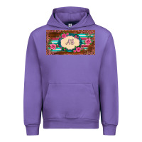 Tulip preview western pink flovers leopard serape   license plate template Urban Hoodie - BarkalooDesign