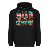 Black half nurse half coffee Heavyweight Hoodie - texasbilliewilder