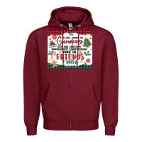 Burgundy christmas coworkers Zipper Hoodie - MaliasSmallBusiness