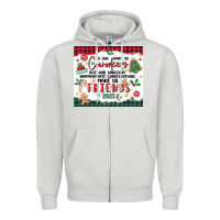 Dove Grey christmas coworkers Zipper Hoodie - MaliasSmallBusiness